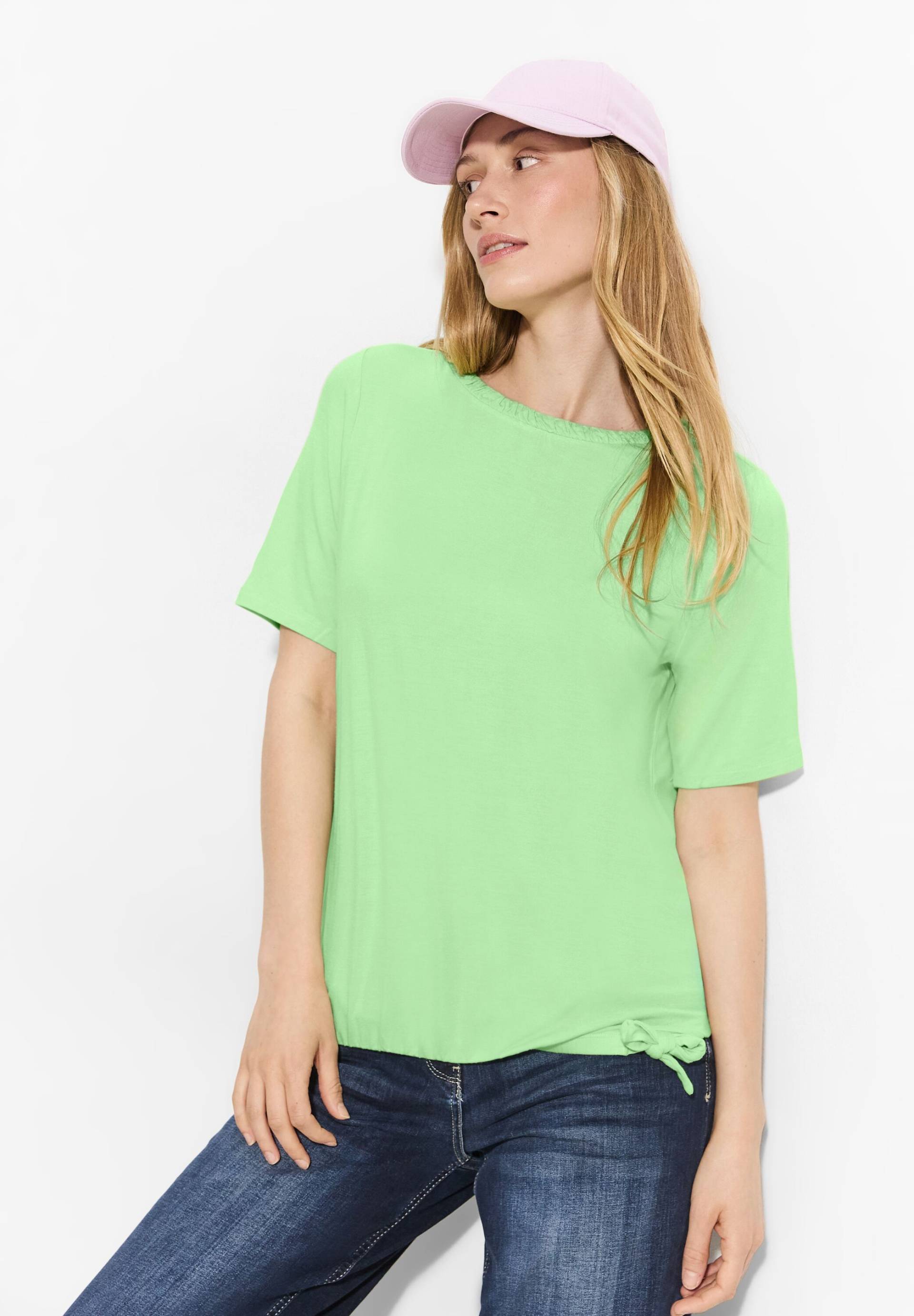 Cecil T-Shirt, mit gerafftem U-Boot-Ausschnitt Cecil T-Shirt, mit gerafftem U-Boot-Ausschnitt von cecil