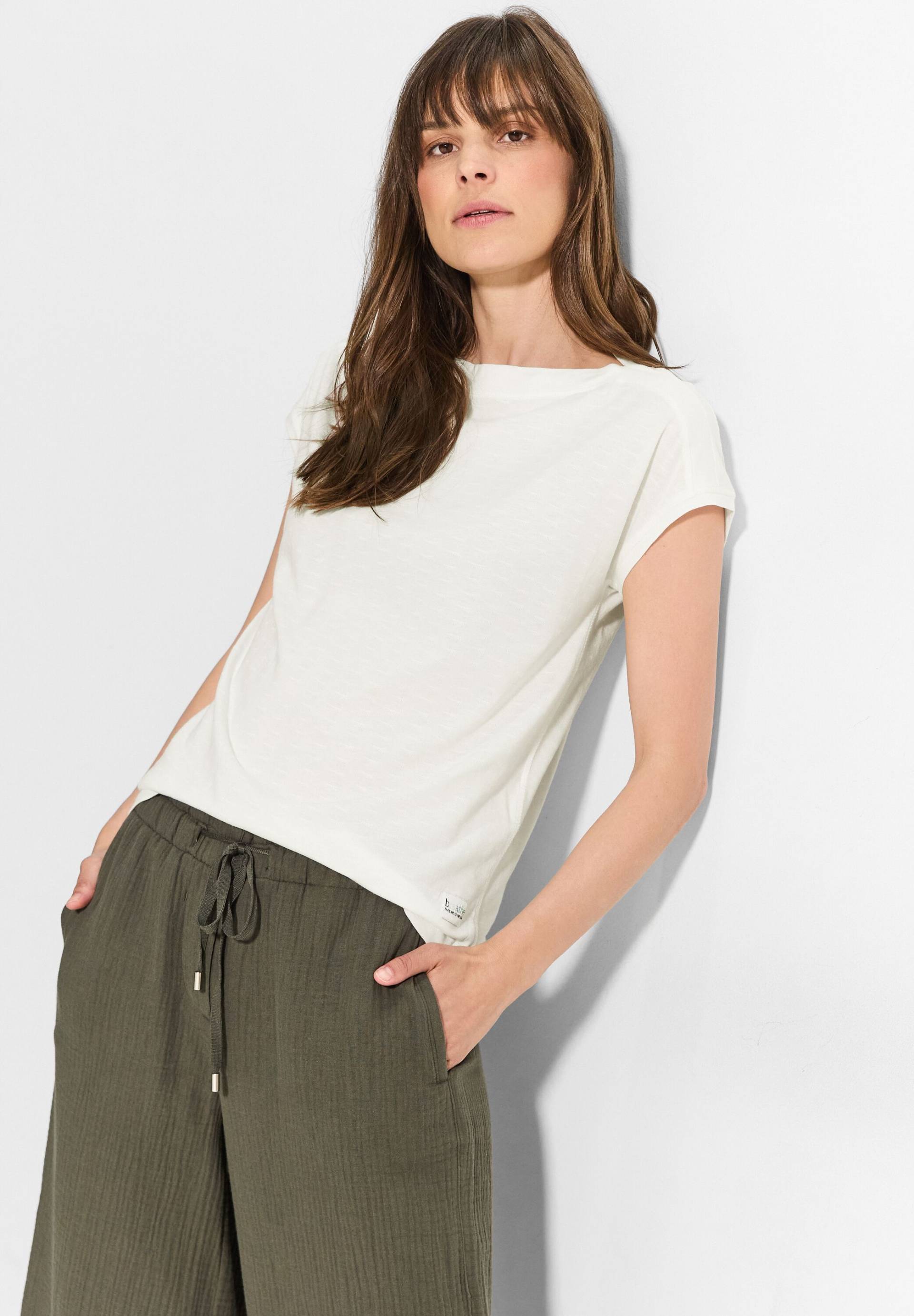 Cecil T-Shirt, mit längerem Hinter-Schnitt Cecil T-Shirt, mit längerem Hinter-Schnitt von cecil