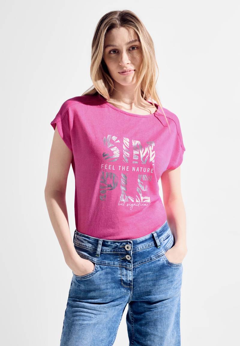 Cecil T-Shirt, mit Wording-Print von cecil