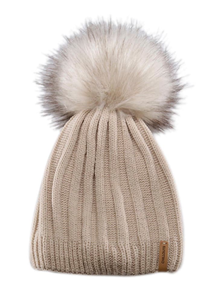 chillouts Bommelmütze »Lorena Hat«, mit abnehmbarem Fellimitat-PomPom chillouts Bommelmütze »Lorena Hat«, mit abnehmbarem Fellimitat-PomPom von chillouts