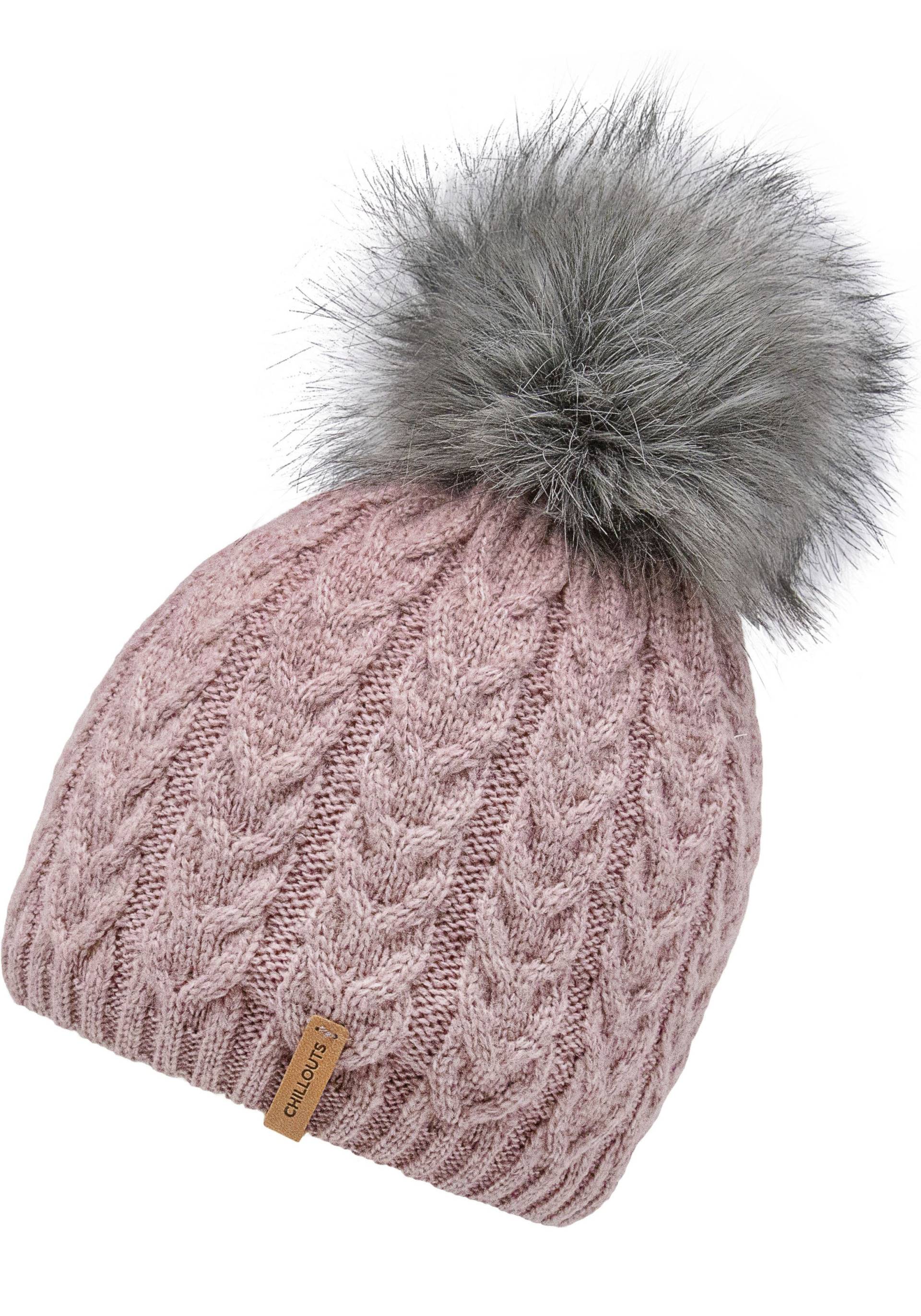 chillouts Bommelmütze »Tabea Hat«, mit abnehmbarem Kunstfell-Bommel chillouts Bommelmütze »Tabea Hat«, mit abnehmbarem Kunstfell-Bommel von chillouts
