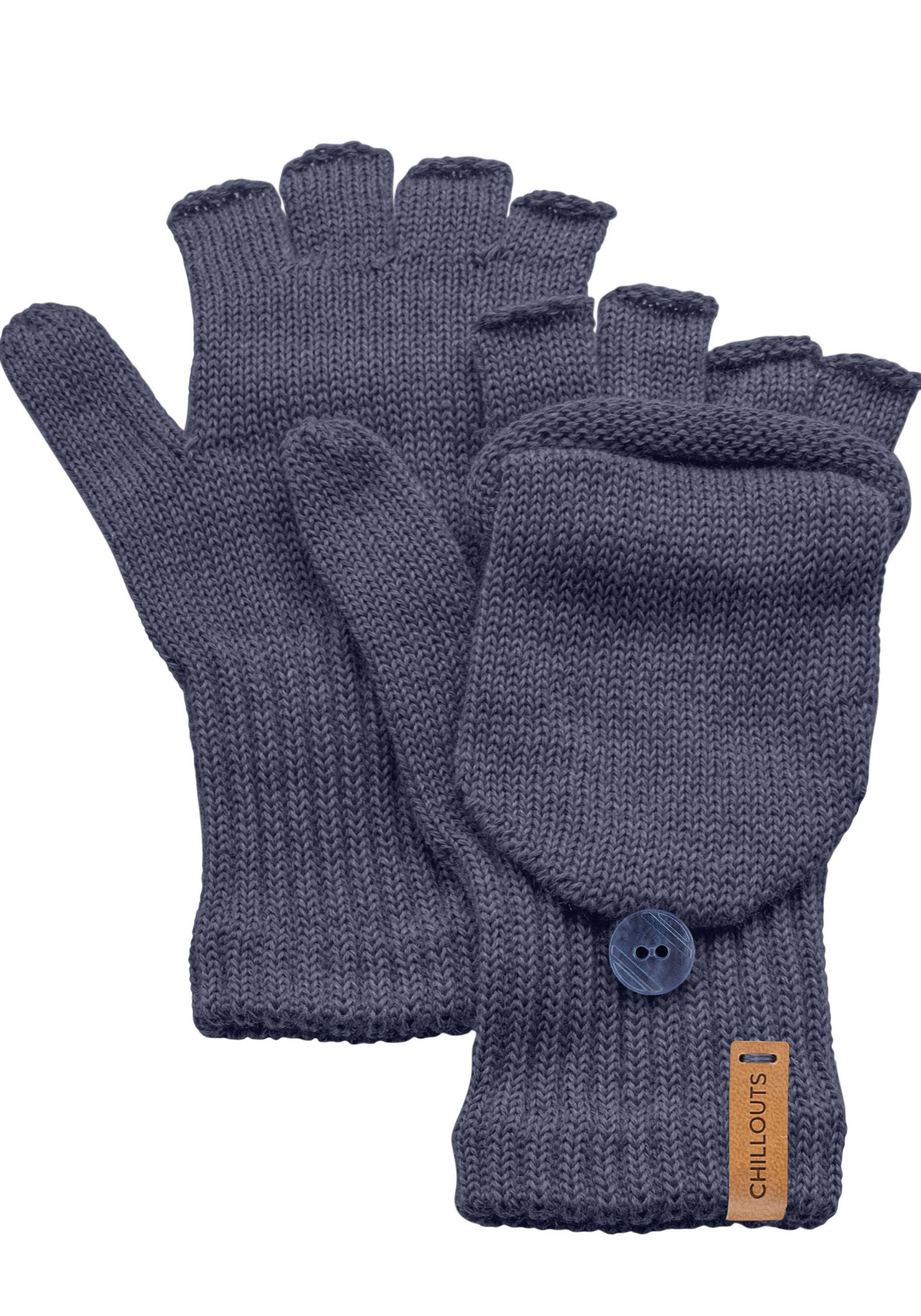 chillouts Strickhandschuhe »Thilo Glove«, wird durch die Klappe zu Fäustlingen, Daumen geschlossen von chillouts