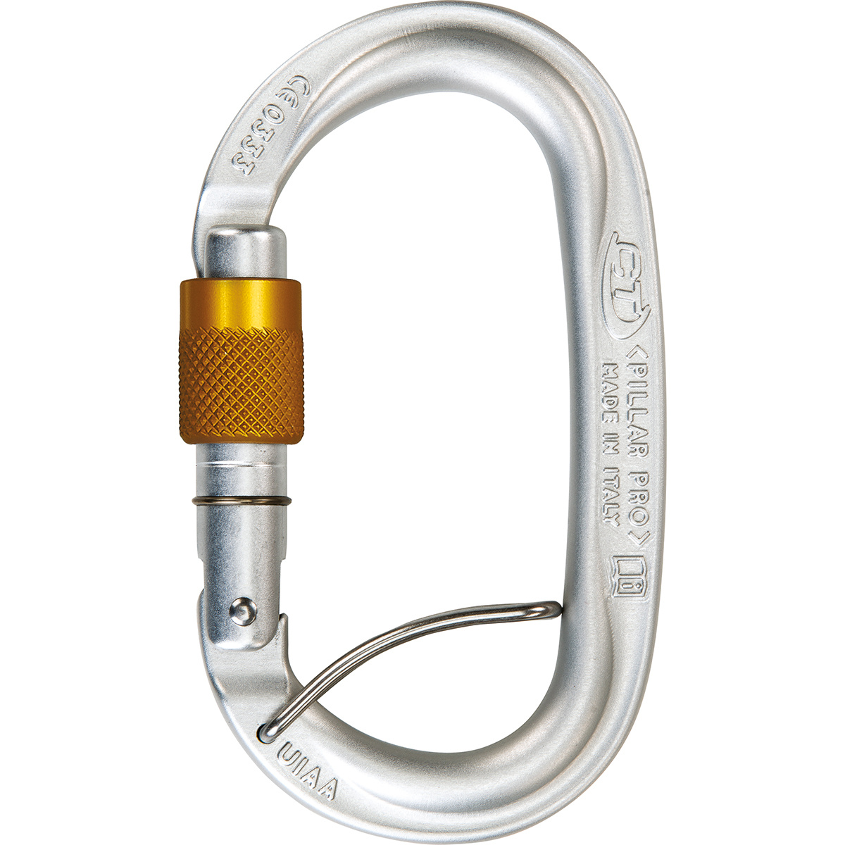 Climbing Technology Pillar Pro SGL Screw Gate Karabiner von climbing technology