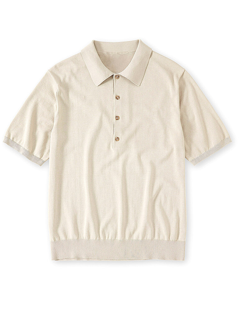 CLOSED Strickpoloshirt  beige | L von closed