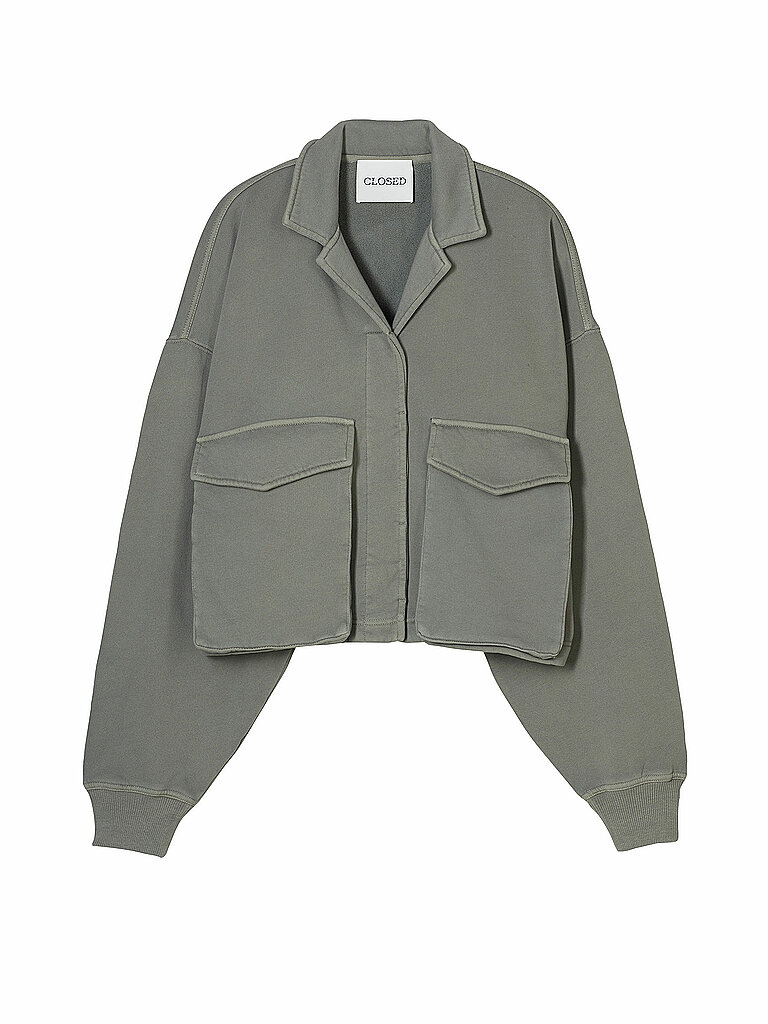 CLOSED Sweatjacke  olive | L von closed