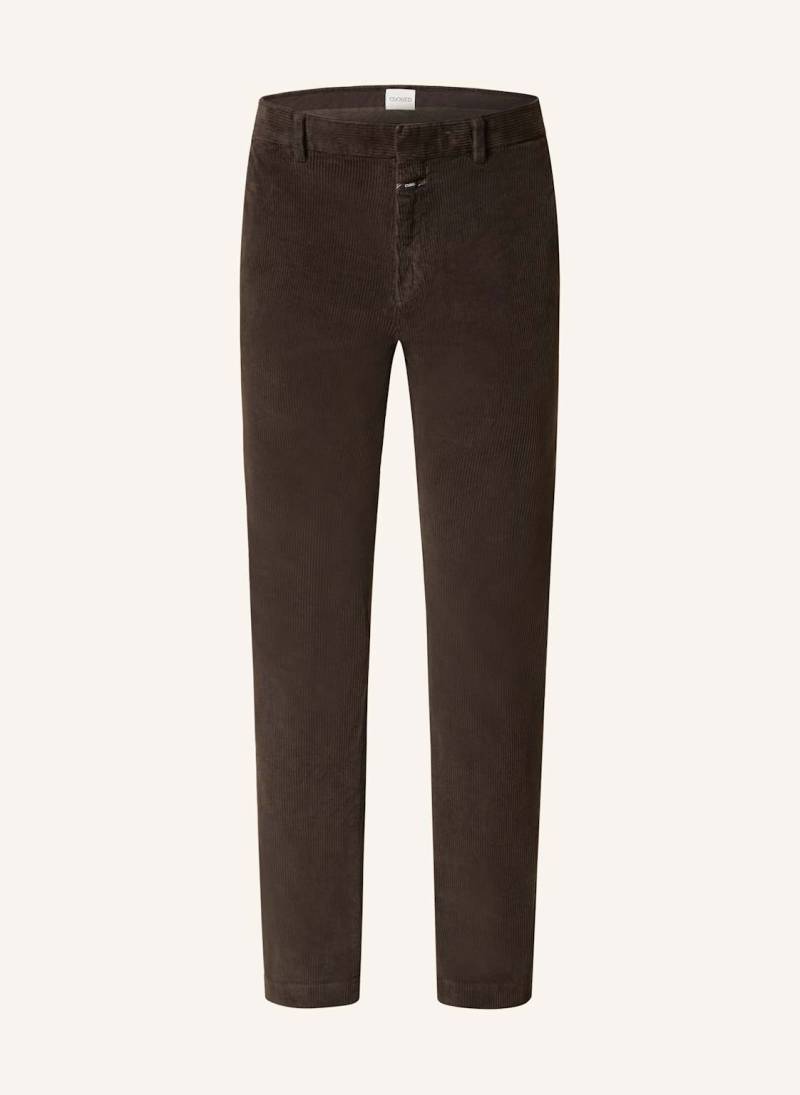 Closed Cordhose Slim Fit braun von closed