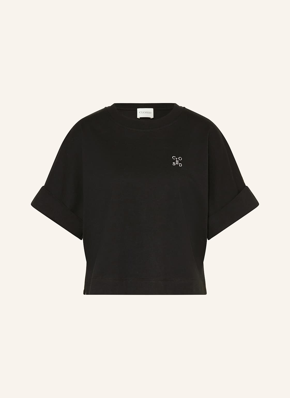 Closed Cropped-Shirt schwarz Closed Cropped-Shirt schwarz von closed