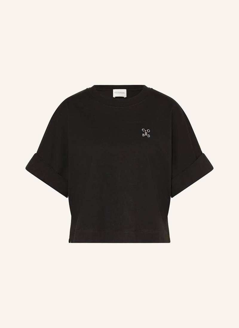 Closed Cropped-Shirt schwarz von closed