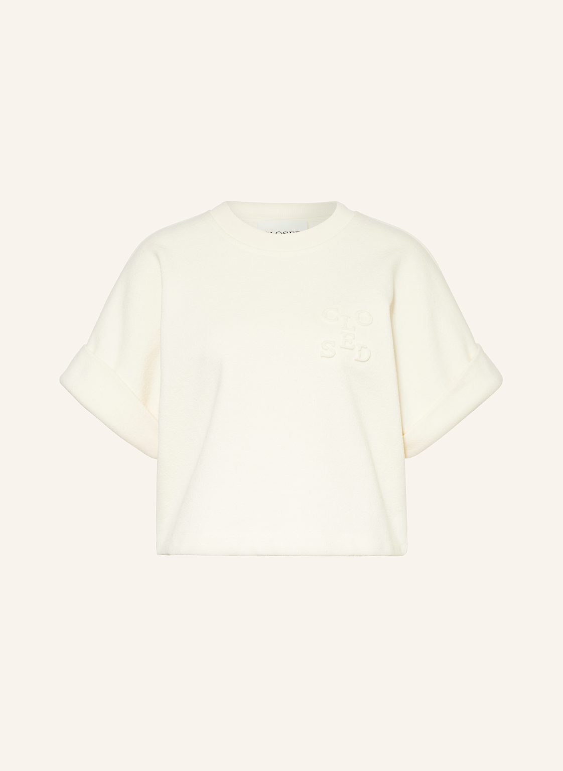 Closed Cropped-Sweatshirt weiss Closed Cropped-Sweatshirt weiss von closed