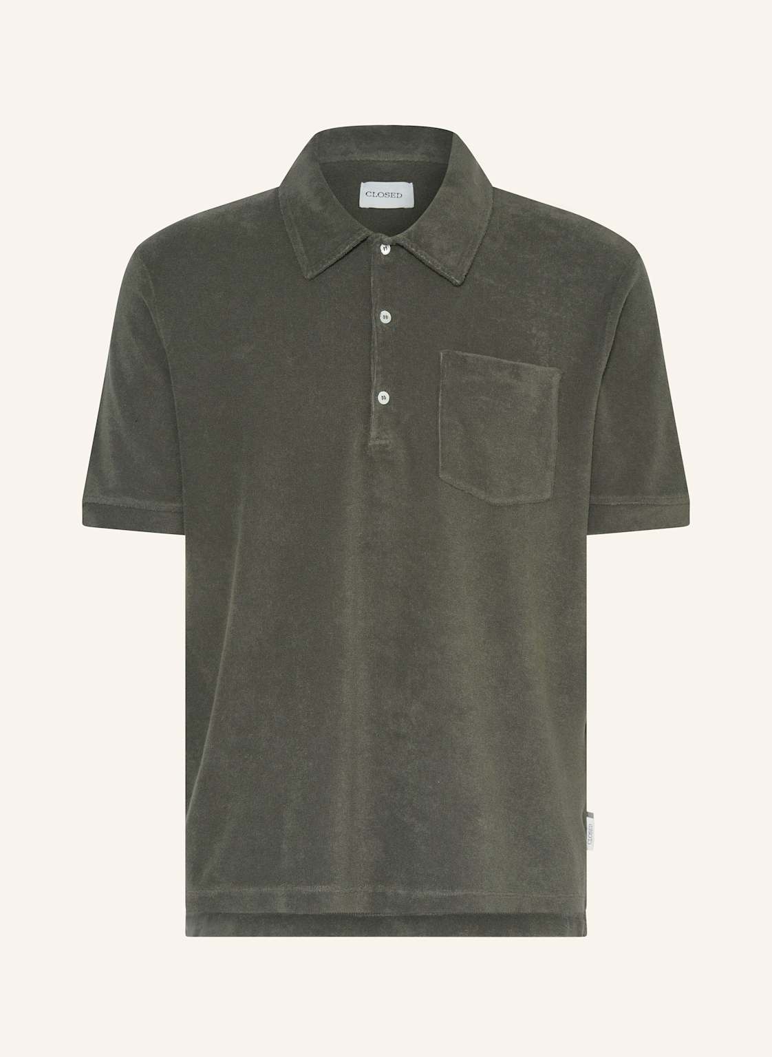Closed Frottee-Poloshirt gruen Closed Frottee-Poloshirt gruen von closed