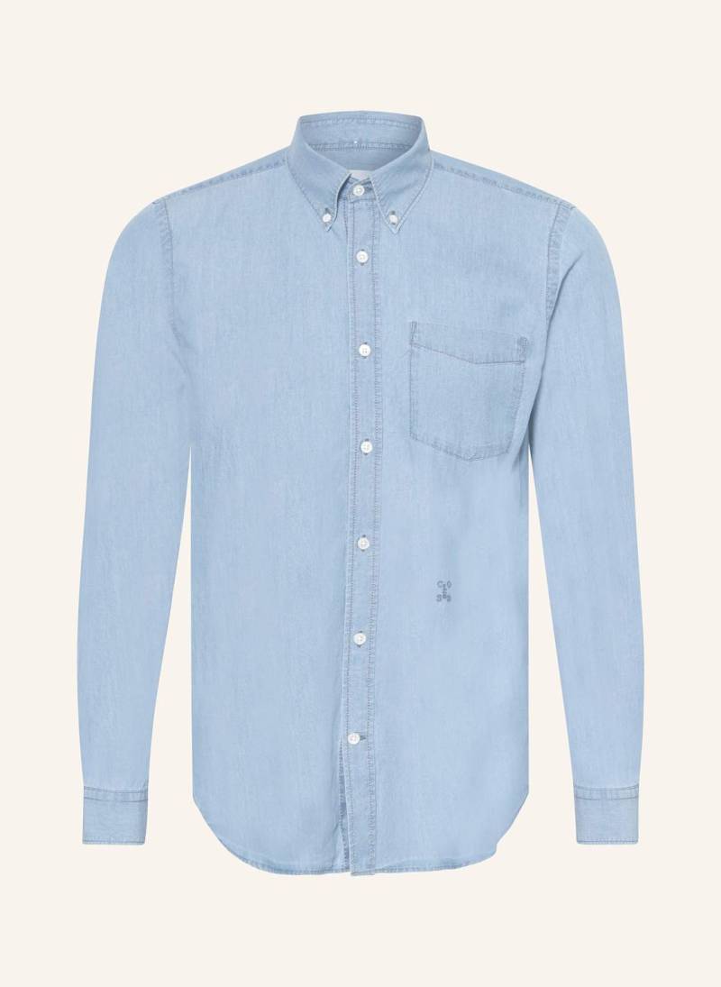 Closed Hemd Comfort Fit In Jeansoptik blau von closed