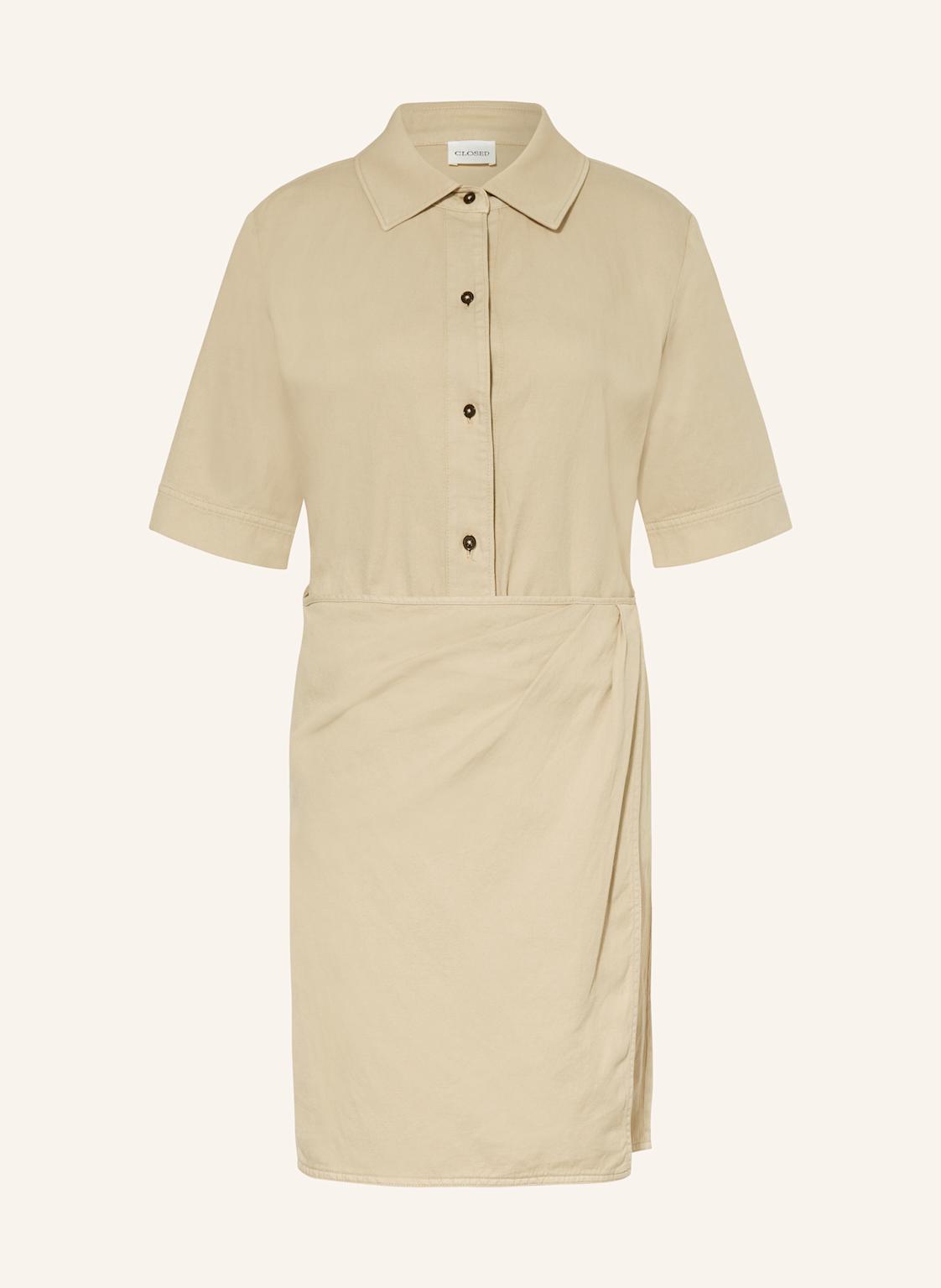 Closed Hemdblusenkleid In Wickeloptik beige Closed Hemdblusenkleid In Wickeloptik beige von closed