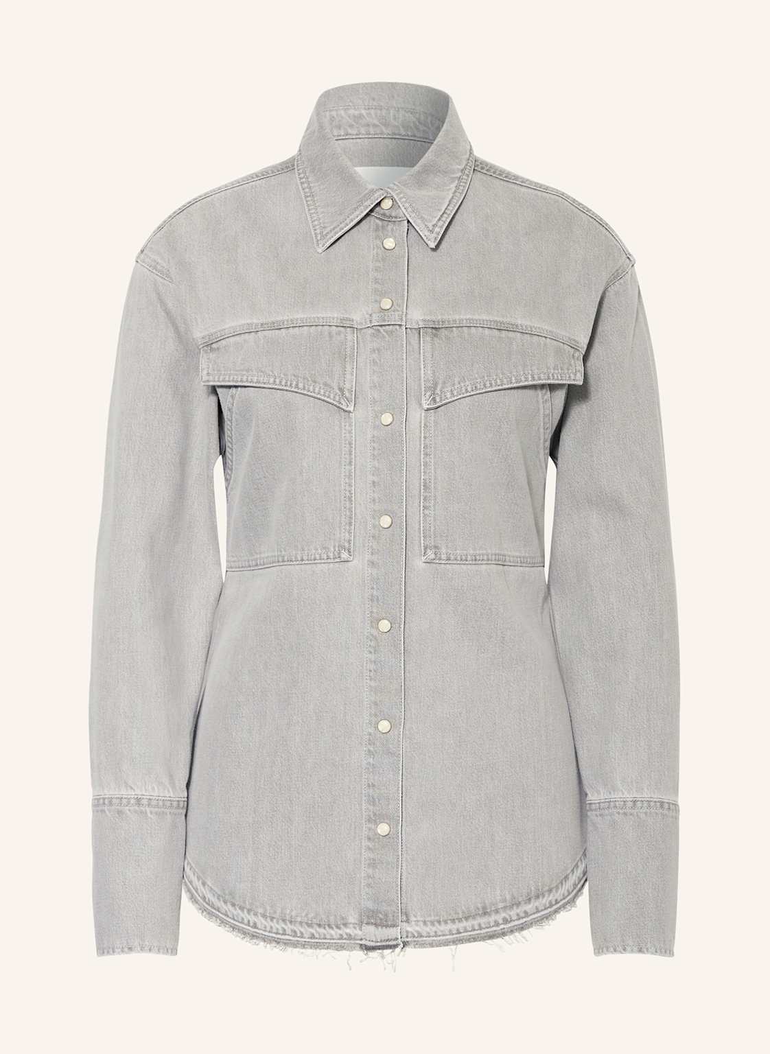 Closed Jeansbluse grau von closed