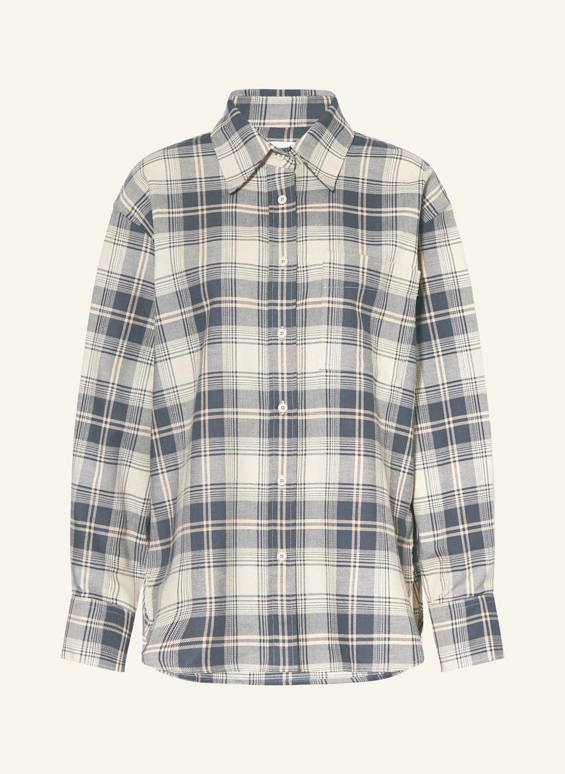 Closed Oversized-Hemdbluse Aus Flanell blau Closed Oversized-Hemdbluse Aus Flanell blau von closed