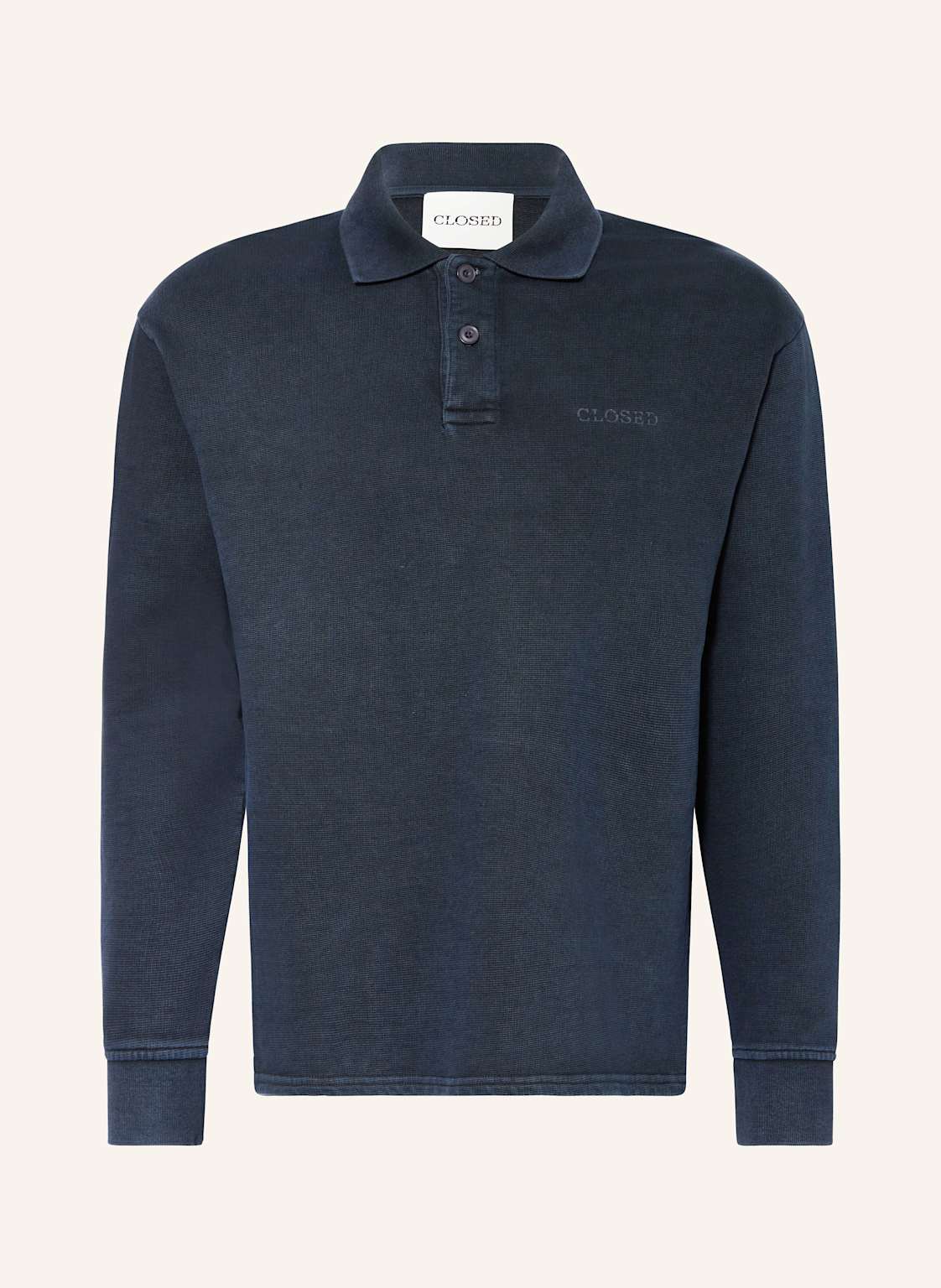 Closed Piqué-Poloshirt blau von closed