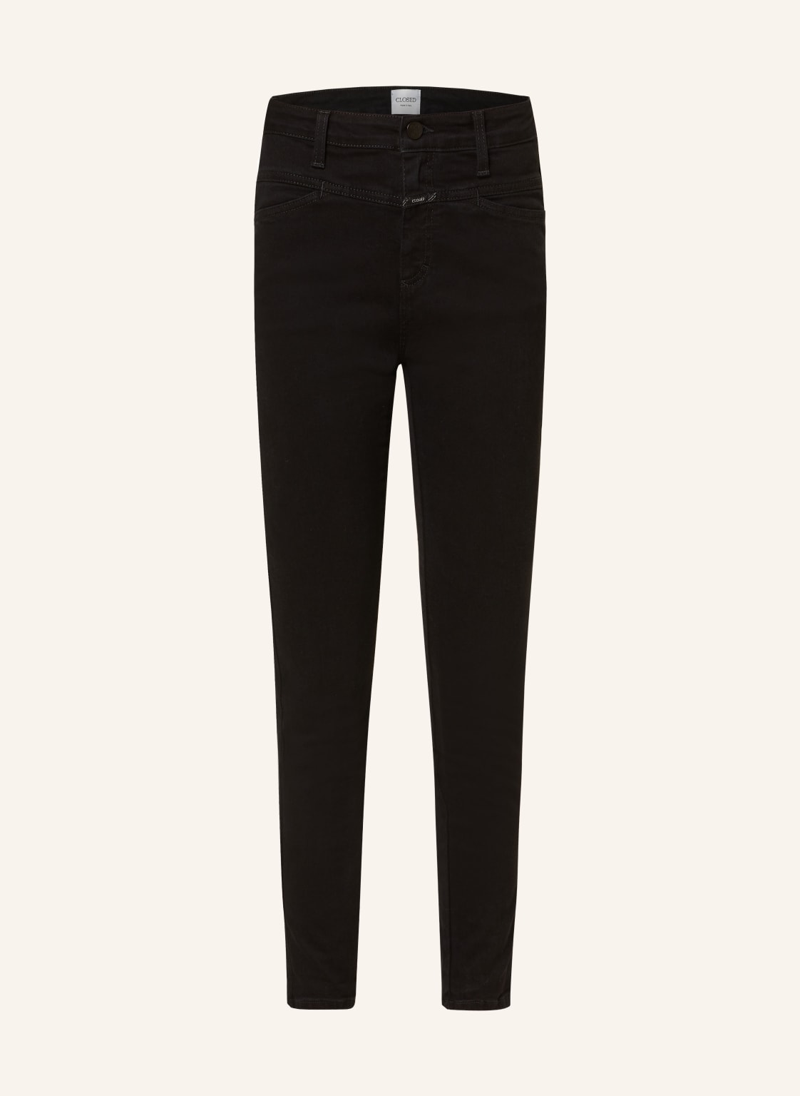 Closed Skinny Jeans Skinny Pusher schwarz von closed