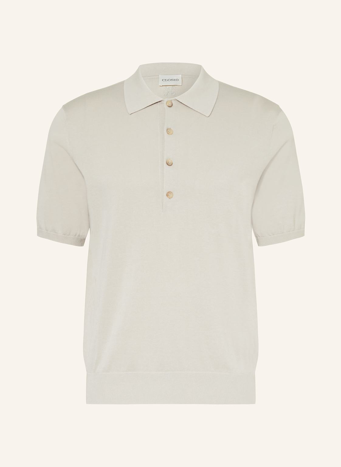 Closed Strick-Poloshirt grau Closed Strick-Poloshirt grau von closed