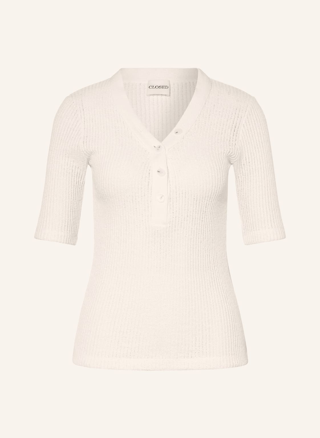 Closed Strickshirt weiss von closed