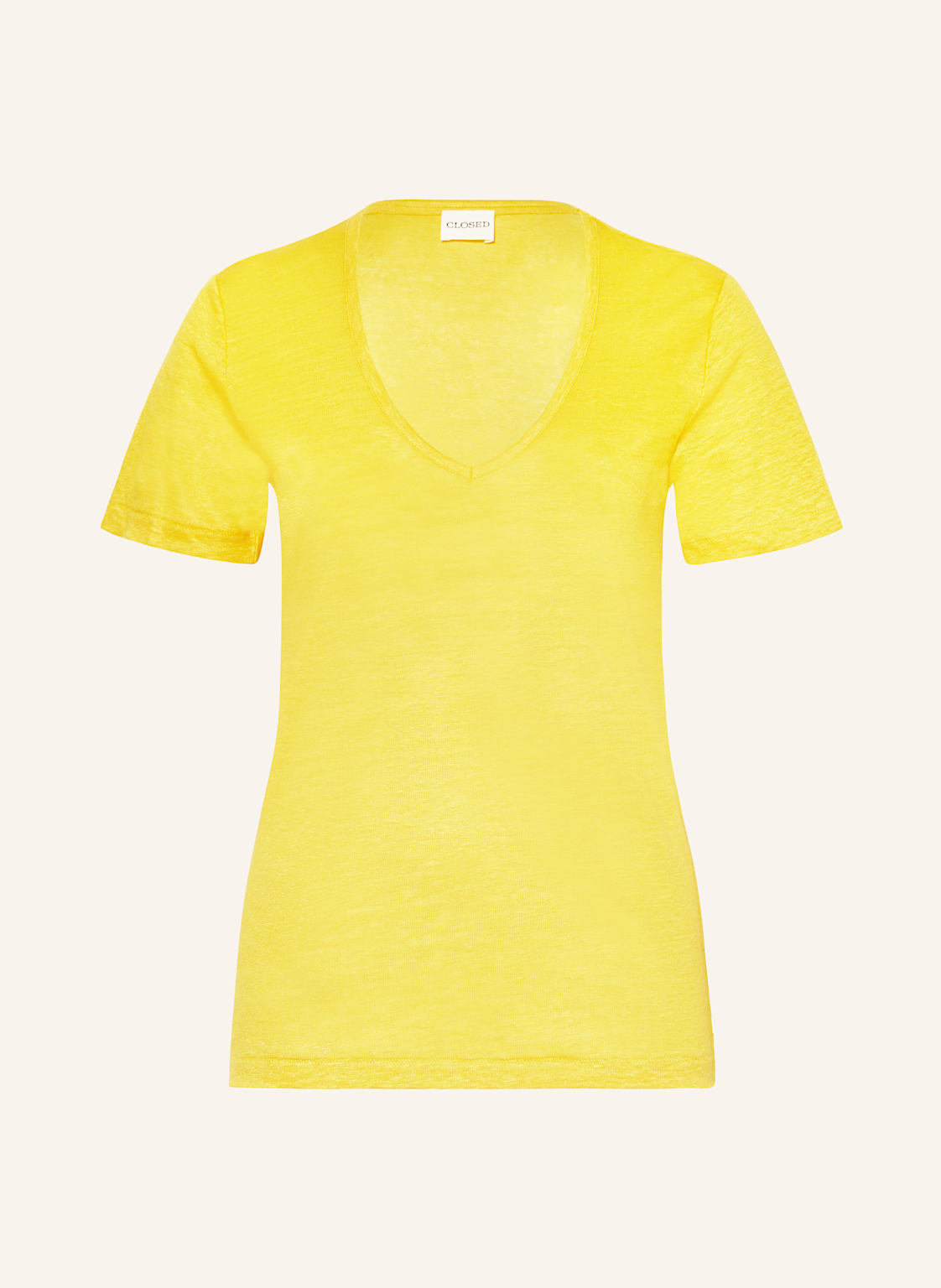 Closed T-Shirt Aus Leinen gelb Closed T-Shirt Aus Leinen gelb von closed
