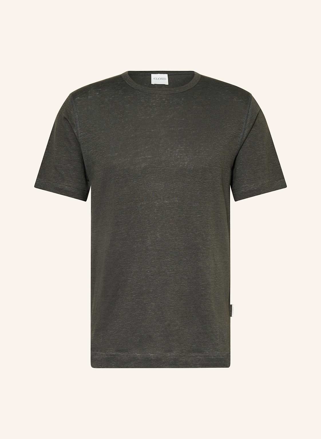 Closed T-Shirt Aus Leinen gruen von closed