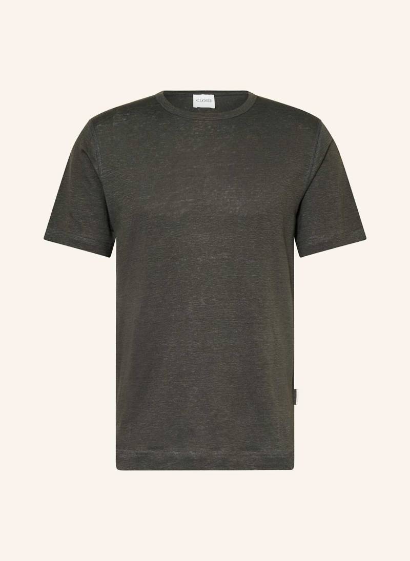 Closed T-Shirt Aus Leinen gruen von closed