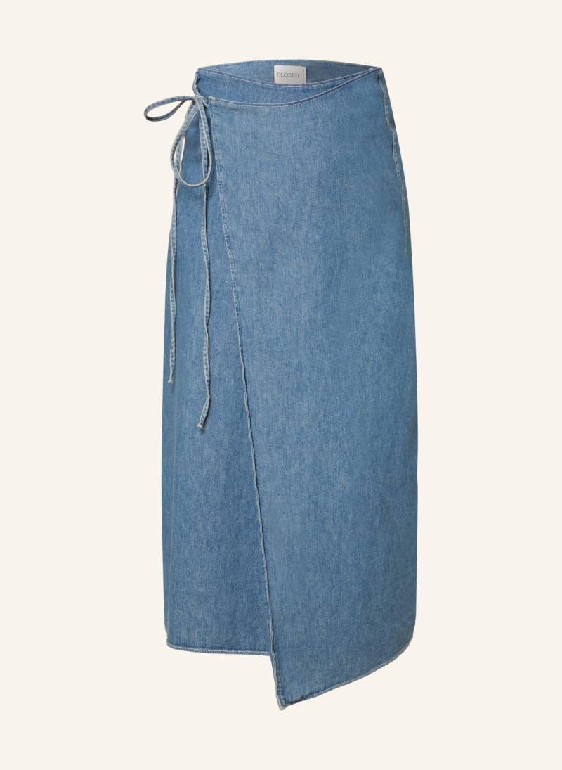 Closed Wickelrock Aus Jeans blau von closed