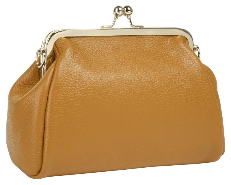 Cluty Abendtasche, echt Leder, Made in Italy von cluty