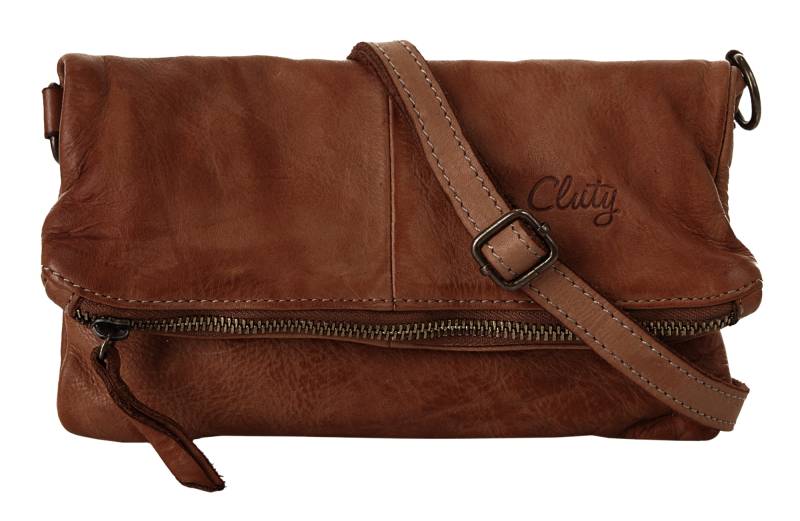 Cluty Abendtasche, echt Leder, Made in Italy von cluty