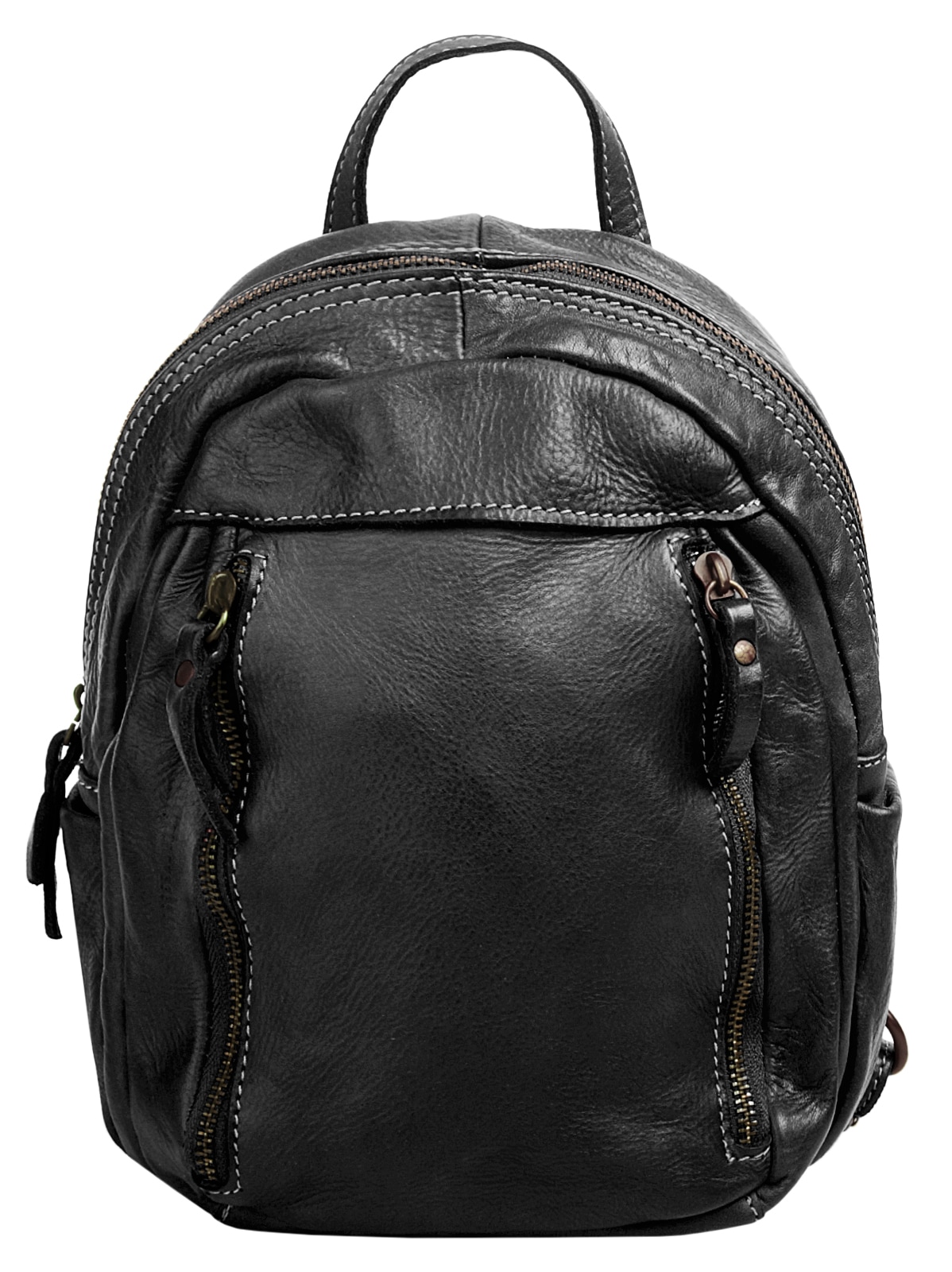 Cluty Cityrucksack, echt Leder, Made in Italy von cluty