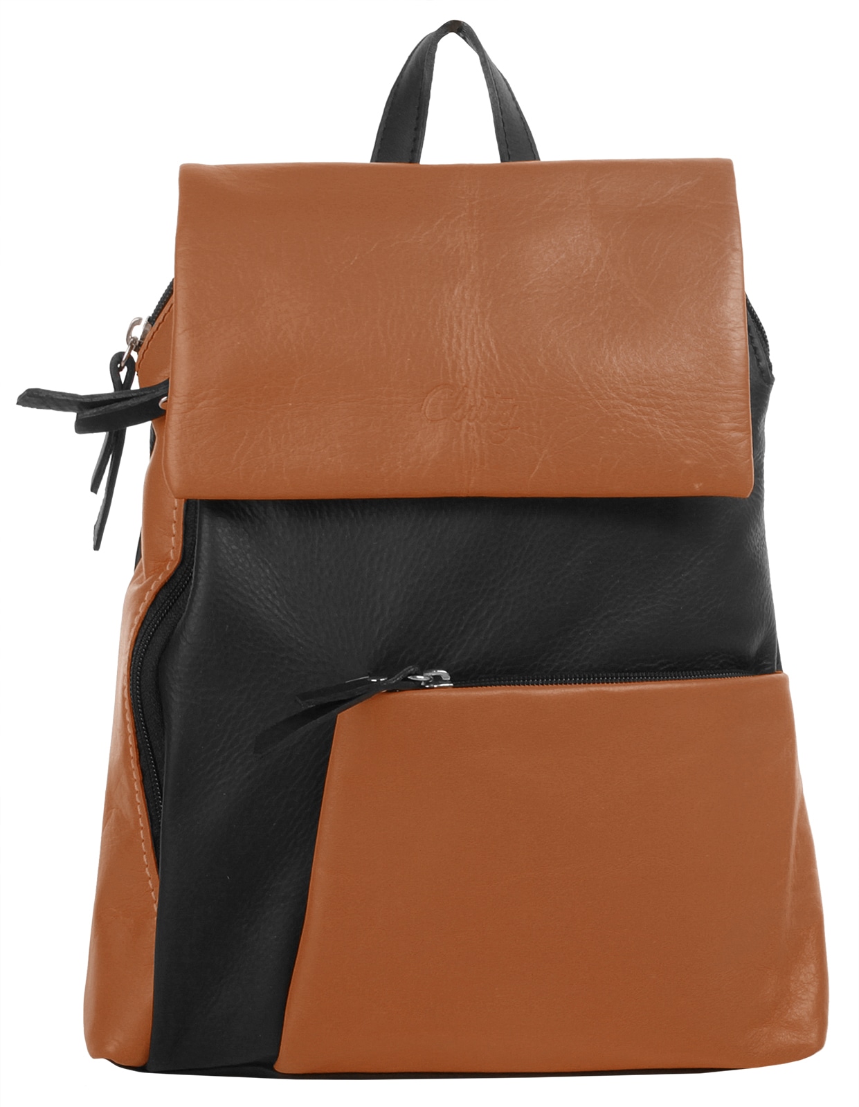 Cluty Cityrucksack, echt Leder, Made in Italy von cluty