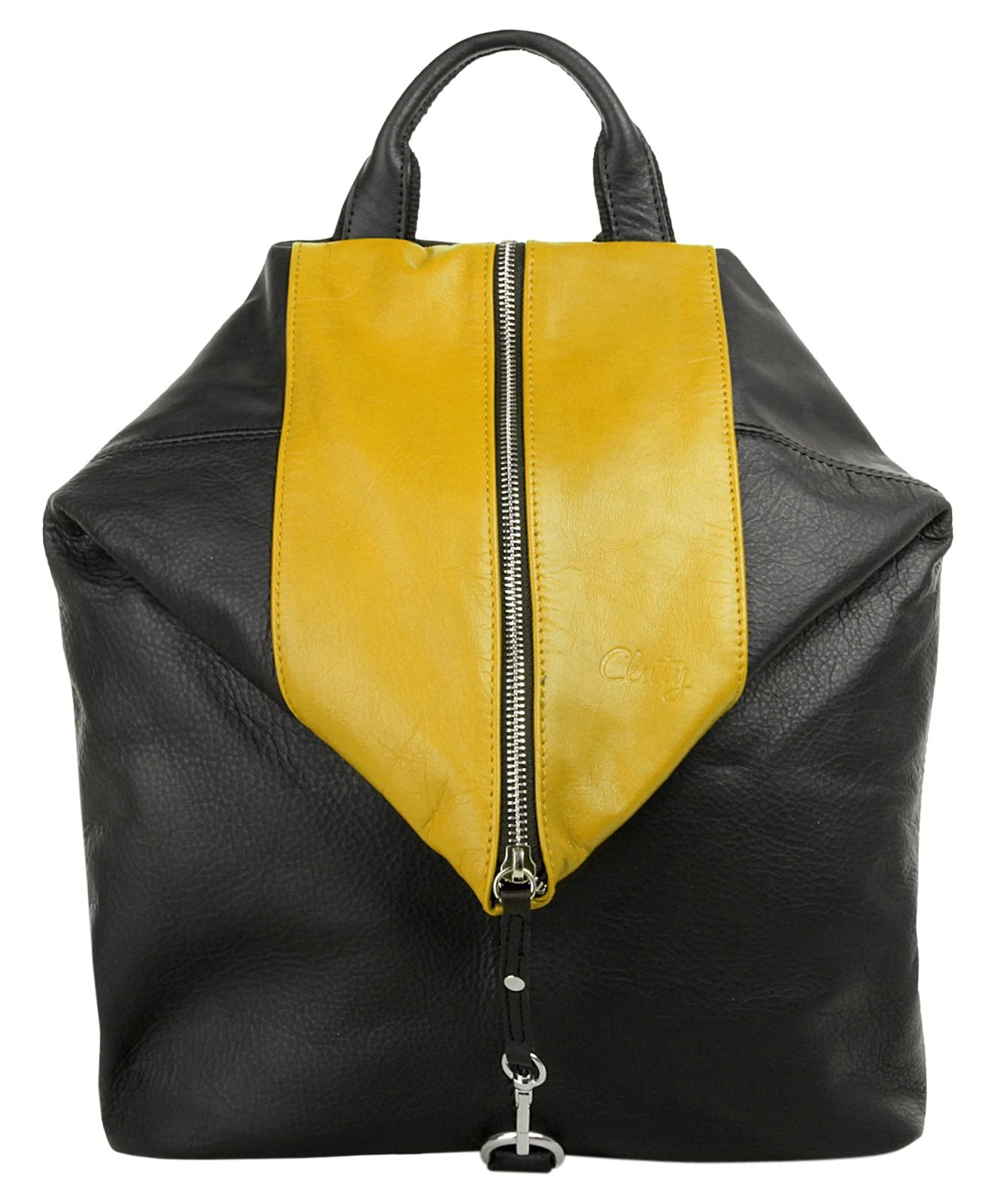 Cluty Cityrucksack, echt Leder, Made in Italy von cluty