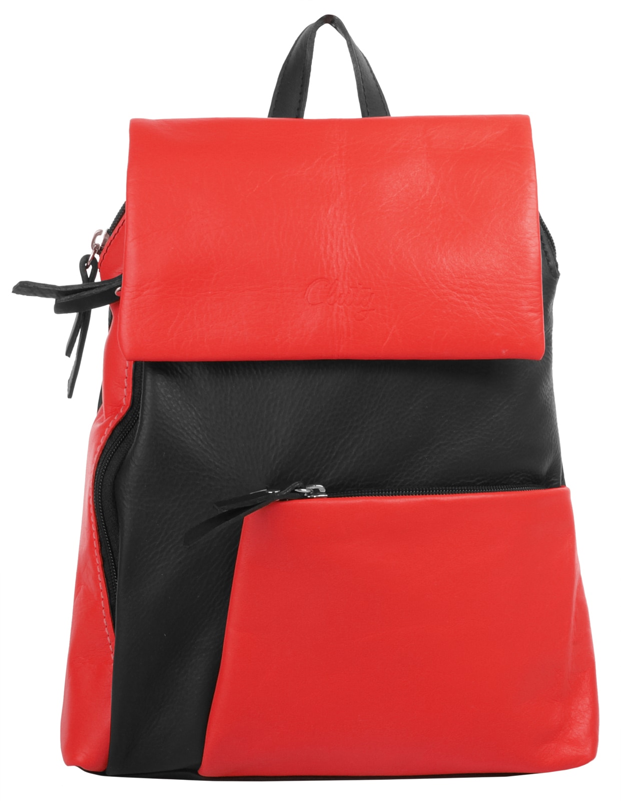 Cluty Cityrucksack, echt Leder, Made in Italy von cluty