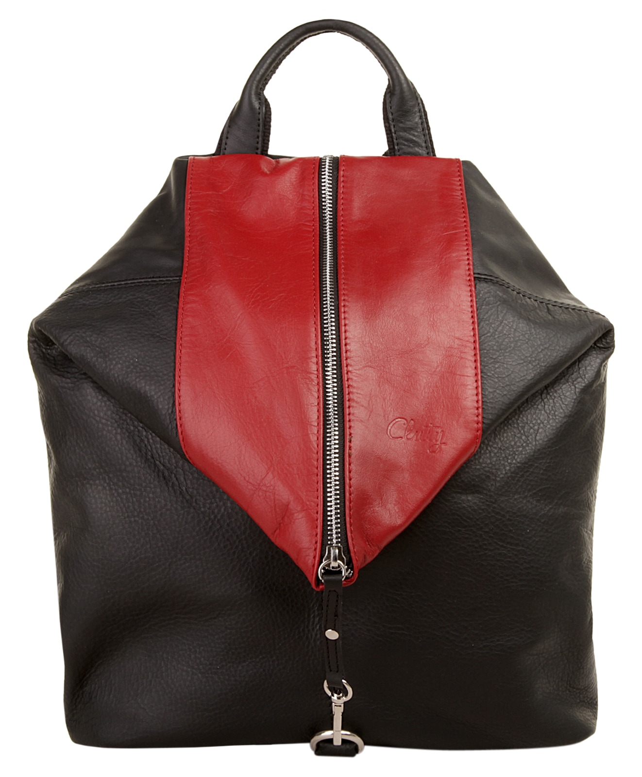 Cluty Cityrucksack, echt Leder, Made in Italy von cluty