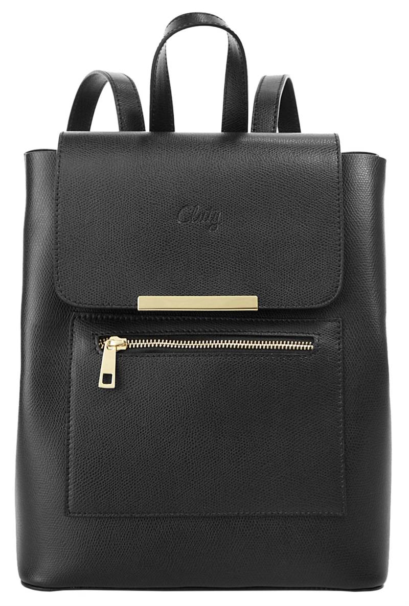 Cluty Cityrucksack, echt Leder, Made in Italy von cluty