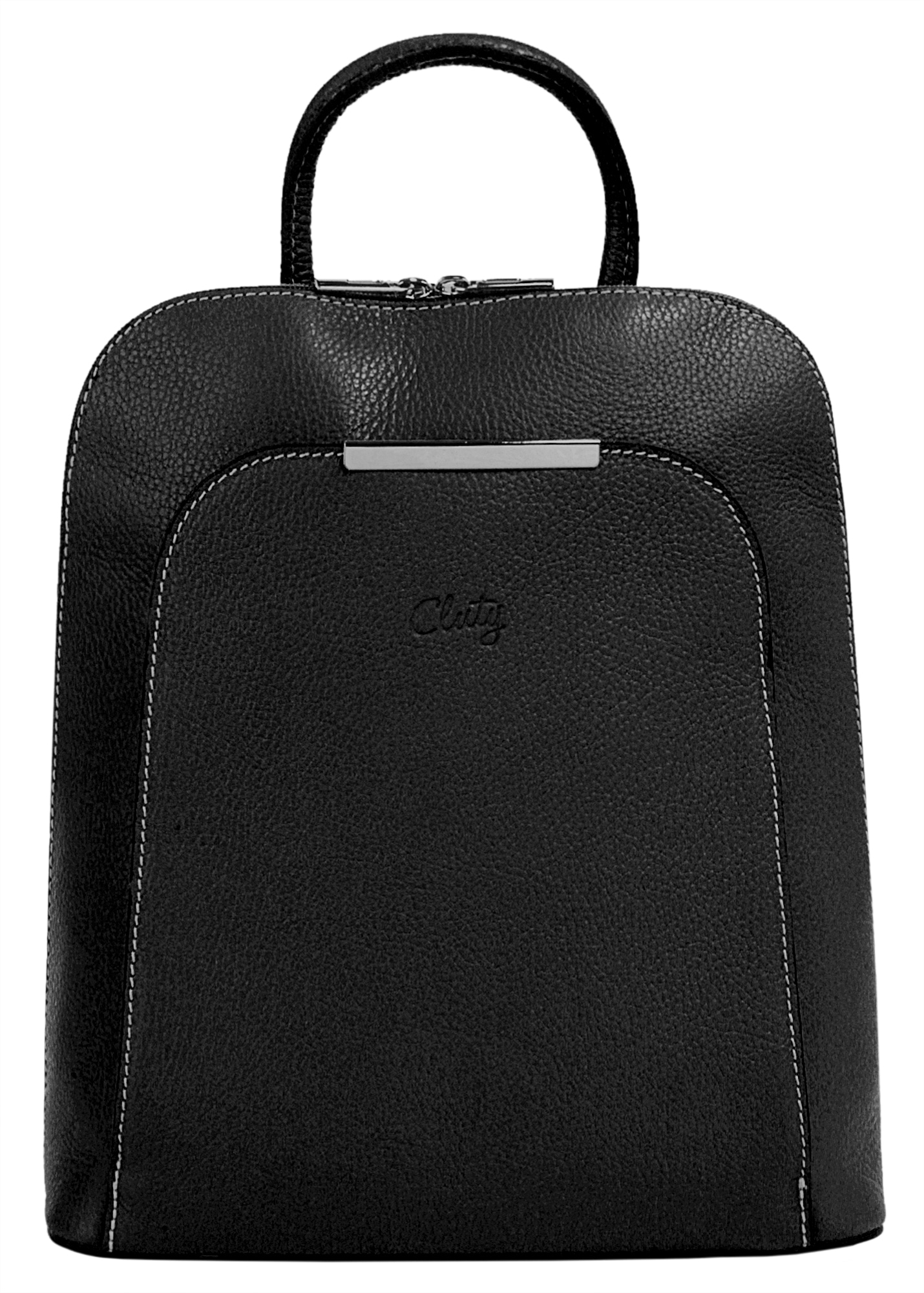 Cluty Cityrucksack, echt Leder, Made in Italy von cluty