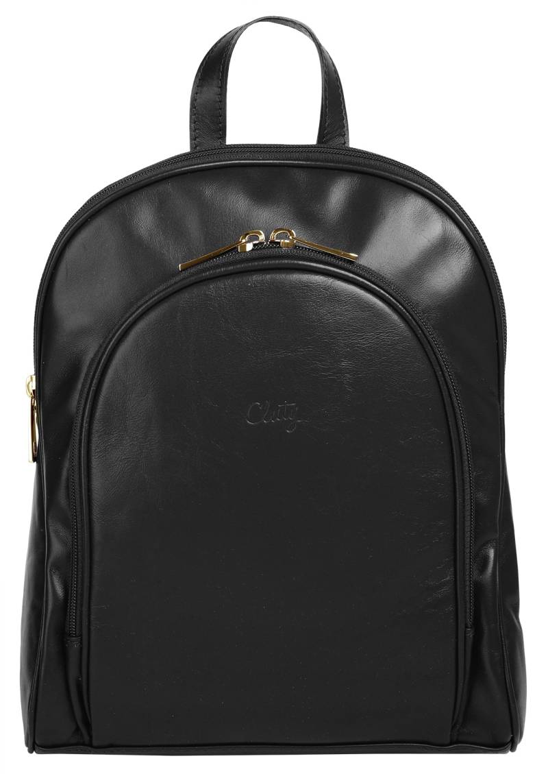 Cluty Cityrucksack, echt Leder, Made in Italy von cluty