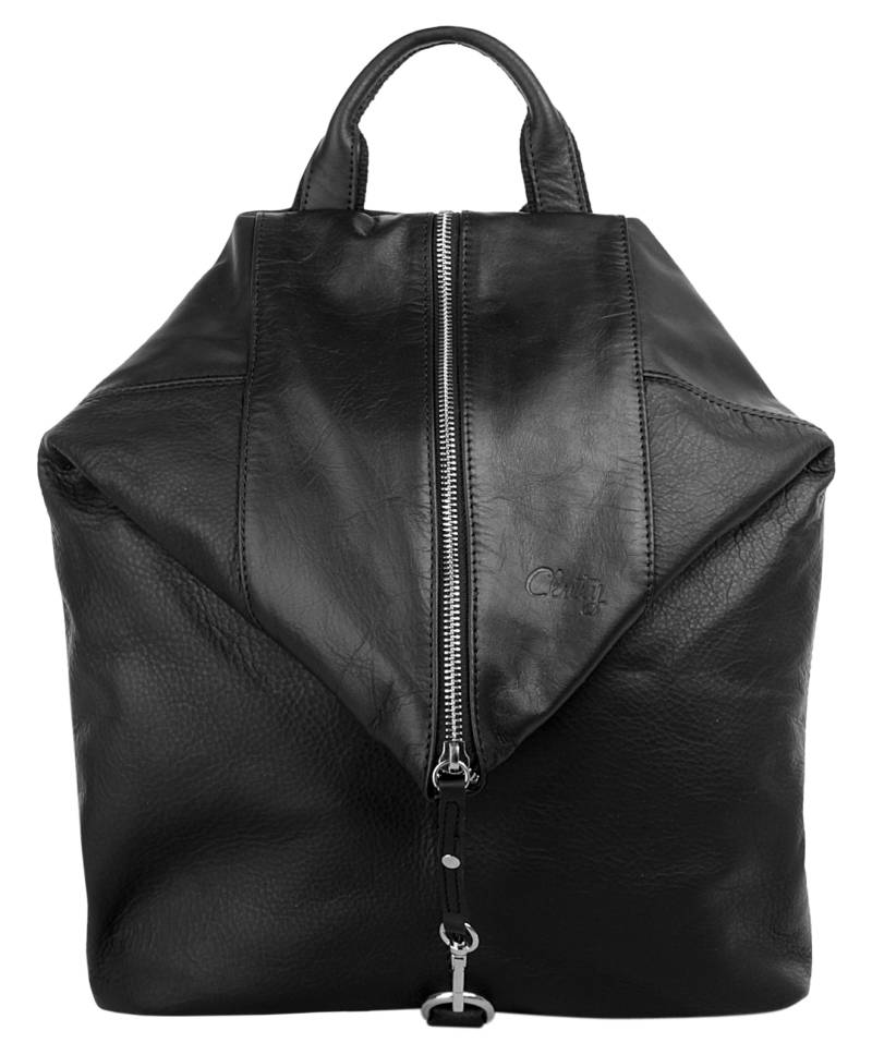 Cluty Cityrucksack, echt Leder, Made in Italy von cluty