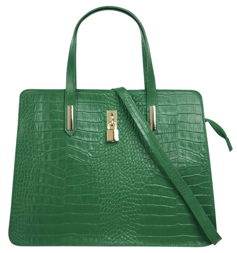 Cluty Henkeltasche, echt Leder, Made in Italy von cluty