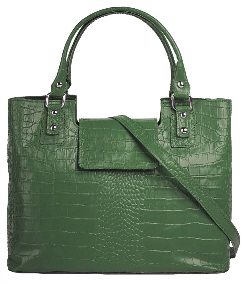 Cluty Henkeltasche, echt Leder, Made in Italy von cluty