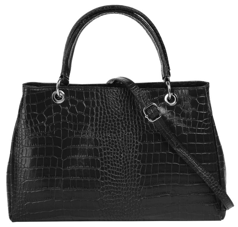 Cluty Henkeltasche, echt Leder, Made in Italy von cluty