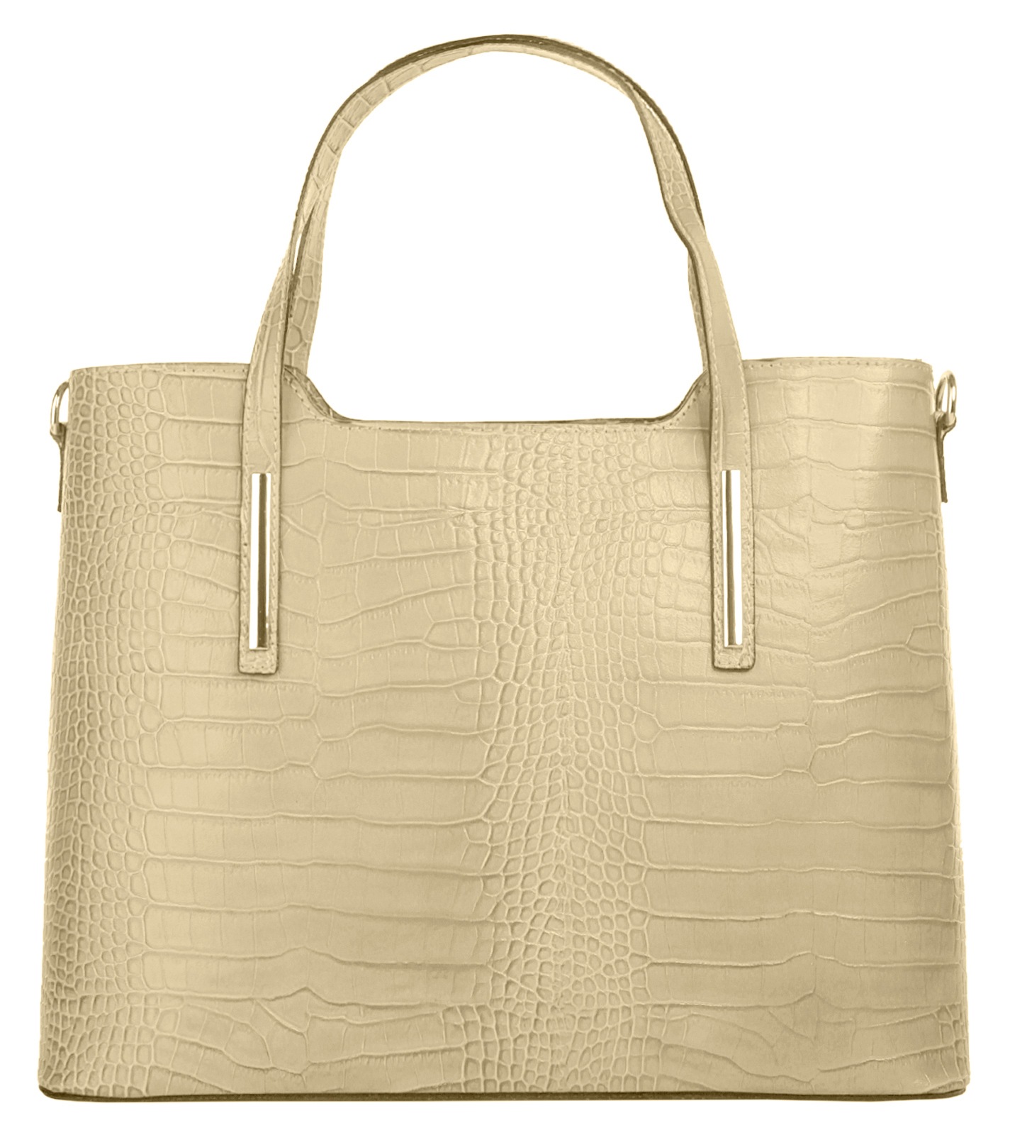 Cluty Henkeltasche, echt Leder, Made in Italy von cluty