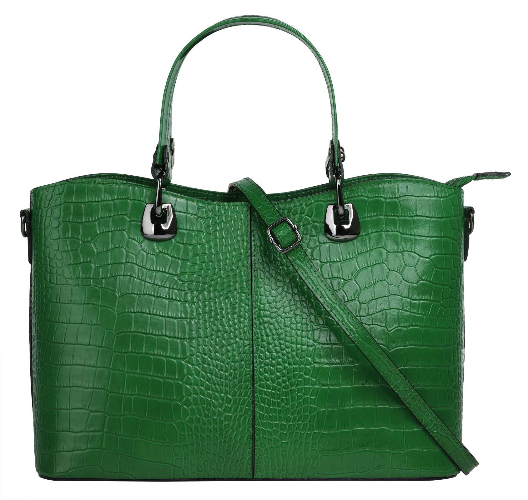 Cluty Henkeltasche, echt Leder, Made in Italy von cluty