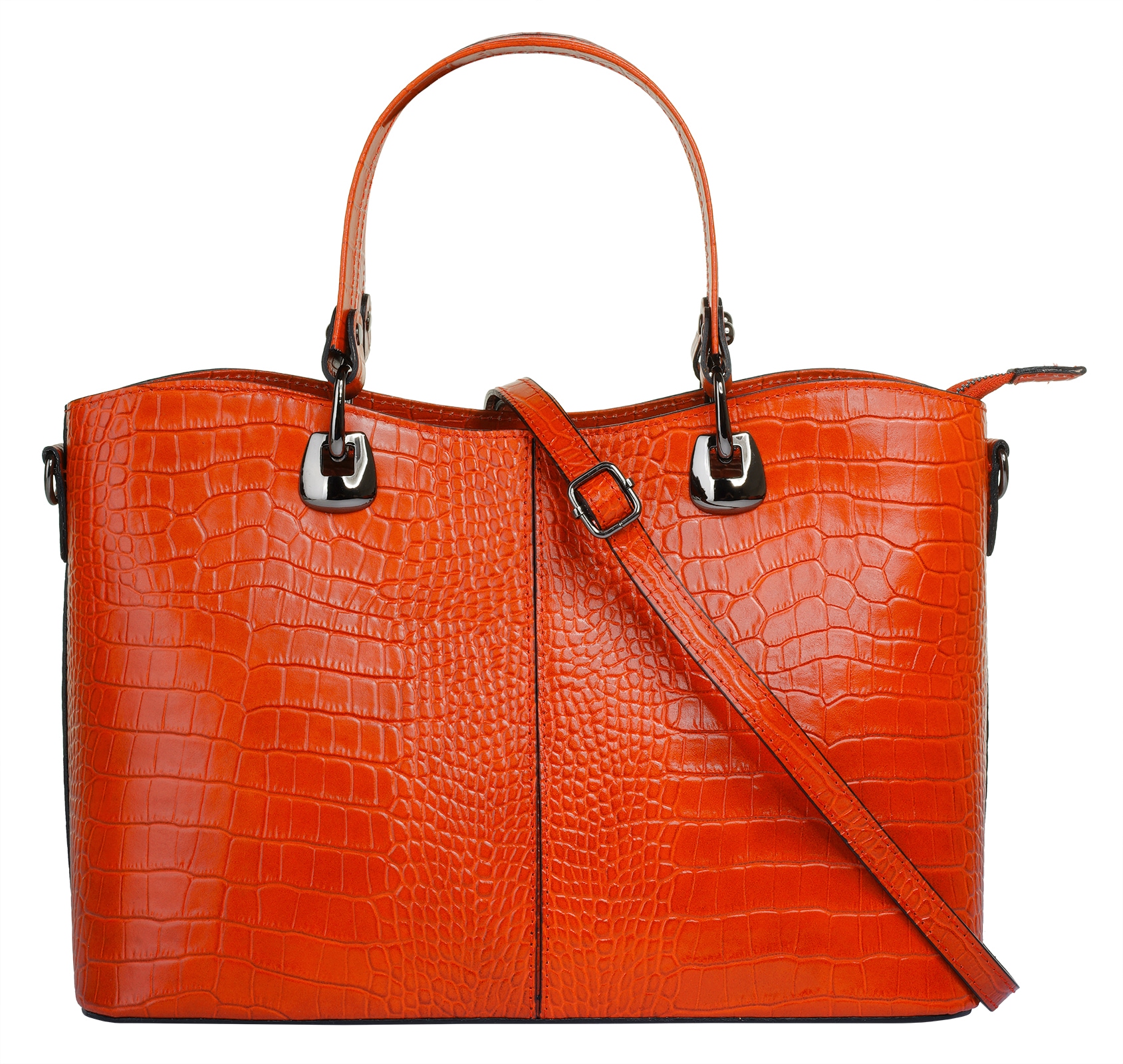 Cluty Henkeltasche, echt Leder, Made in Italy von cluty