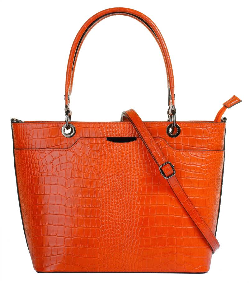 Cluty Henkeltasche, echt Leder, Made in Italy von cluty