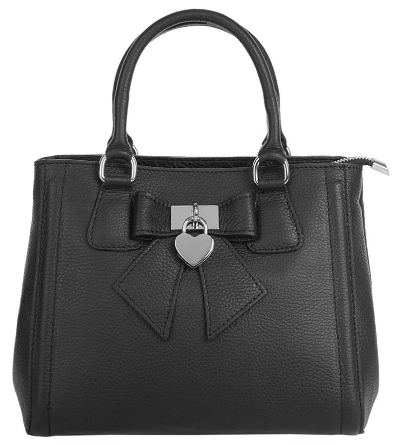 Cluty Henkeltasche, echt Leder, Made in Italy von cluty