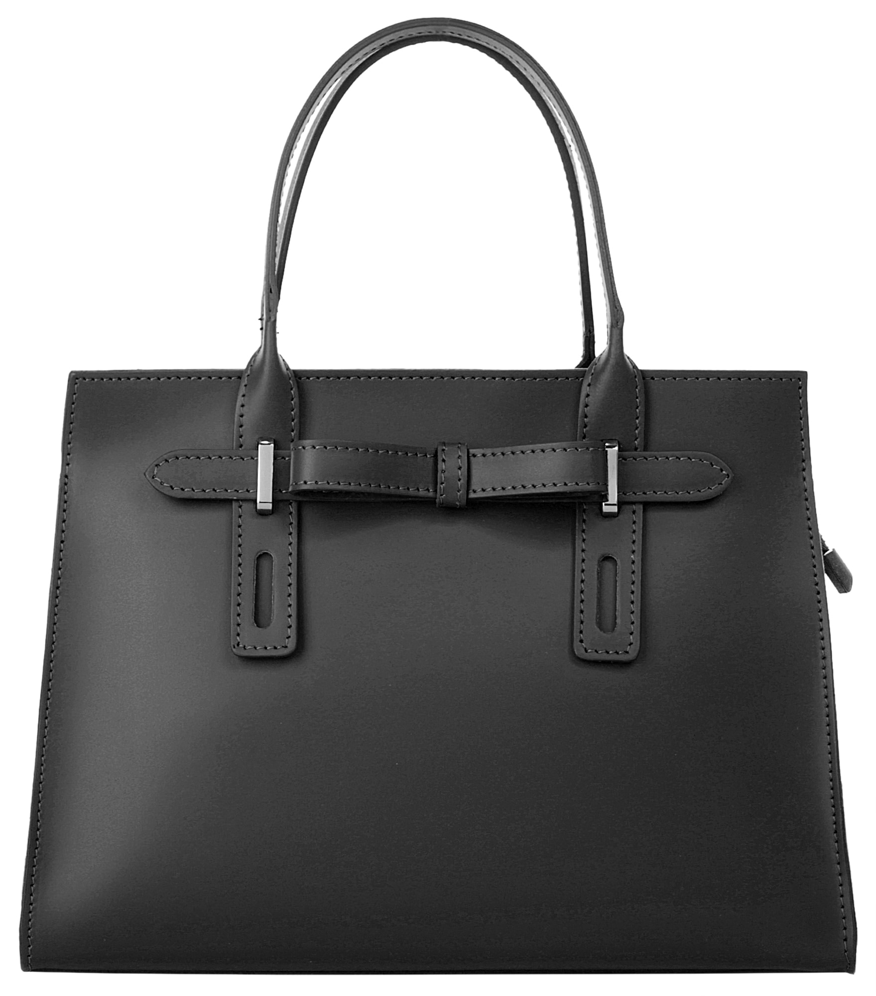 Cluty Henkeltasche, echt Leder, Made in Italy von cluty