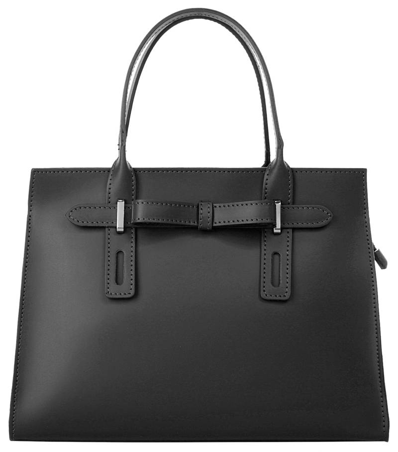 Cluty Henkeltasche, echt Leder, Made in Italy von cluty