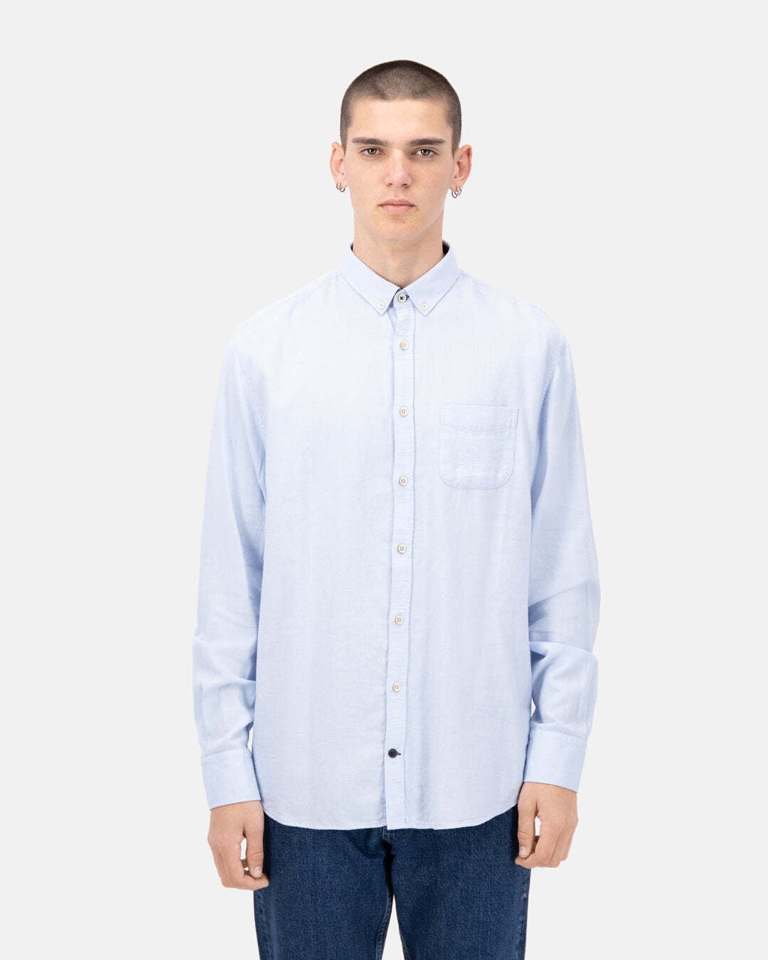 colours & sons Langarmhemd »colours & sons Hemden Shirt-Brushed Twill« von colours & sons