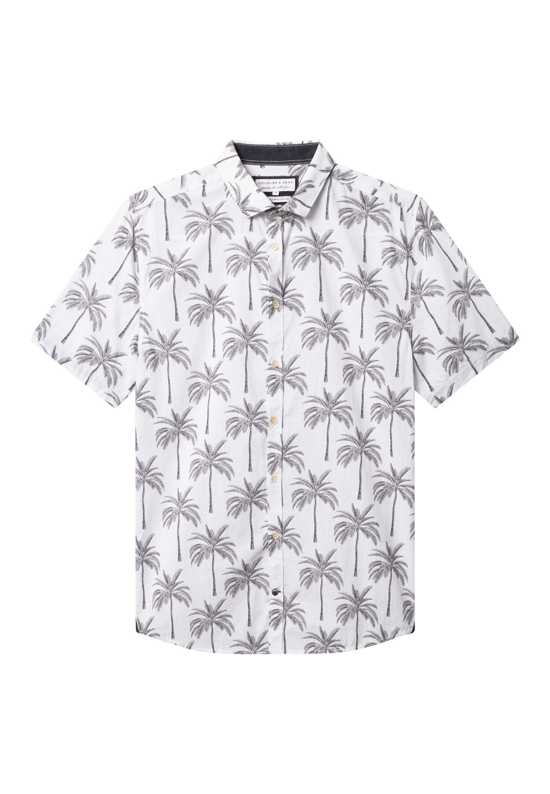 colours & sons Kurzarmhemd »colours & sons Kurzarmhemd Shirt-Printed« von colours & sons