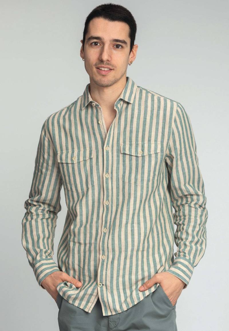 colours & sons Langarmhemd »HemdenShirtGreenStripes« von colours & sons